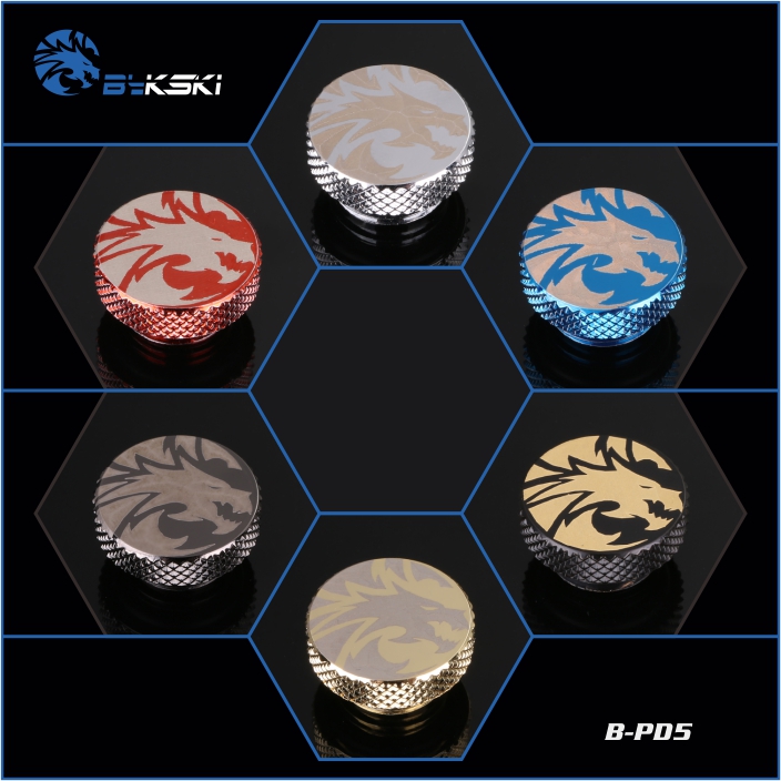 Bykski G1/4 End Caps Dragon Head Water Cooling B-PD5