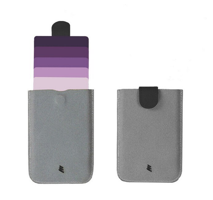 neue Karte halter DAX V2 Mini Schlanke Tragbare Papier Halter Gezogen Männer Brieftasche Farbe Hang 5 Karten Kurze geld frauen Geldbörse: DAXv1Violet