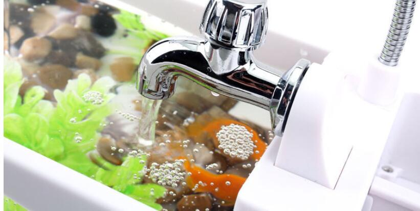 Multi-functional Acrylic Fish Tank / Aquarium USB Mini Aquarium Fish Ecological Small Goldfish Turtle Aquarium Supplies