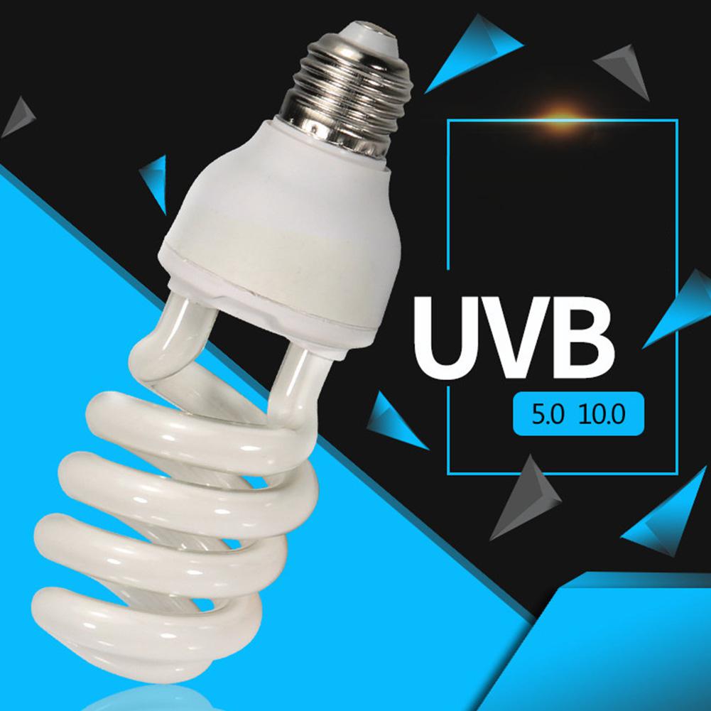 Bombilla de luz UV para reptiles, Terrario de Vivarium, Tortuga, serpiente, mascota, calefacción, 10,0 UVB, 13W/26W, 220v-240v: UVB5.0 26w