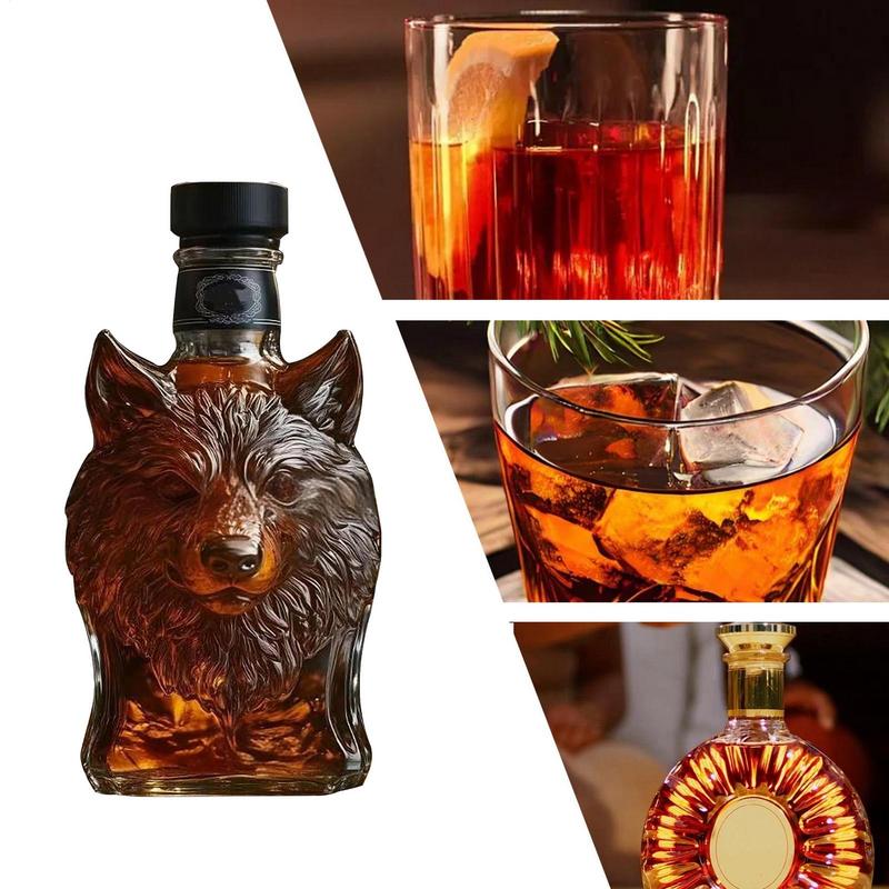 120ml Whisky Glazen Karaf Dier Standbeeld Wijnfles Liquor Container Olifant Herten Uil Tafelblad Decoratie Voor Thuis Bars cafe