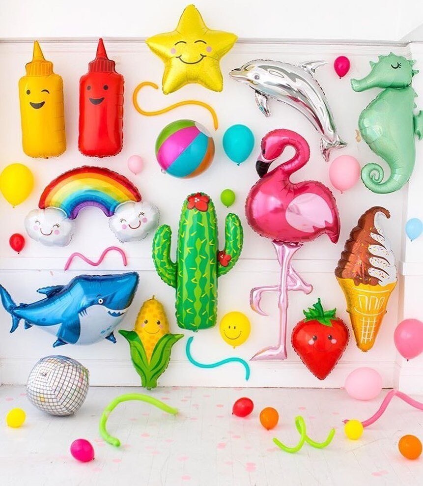 1Set Summer Party Balloon Flamingo Fruits Balloons For Kids Birthday /Wedding Decorations Tropical Hawaiian Party Supplies