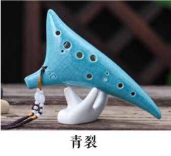 Hoge Quality12 Gaten Ac Ocarina Alto C Fluit Muziek Instrument Voor Beginner: Pattern 6