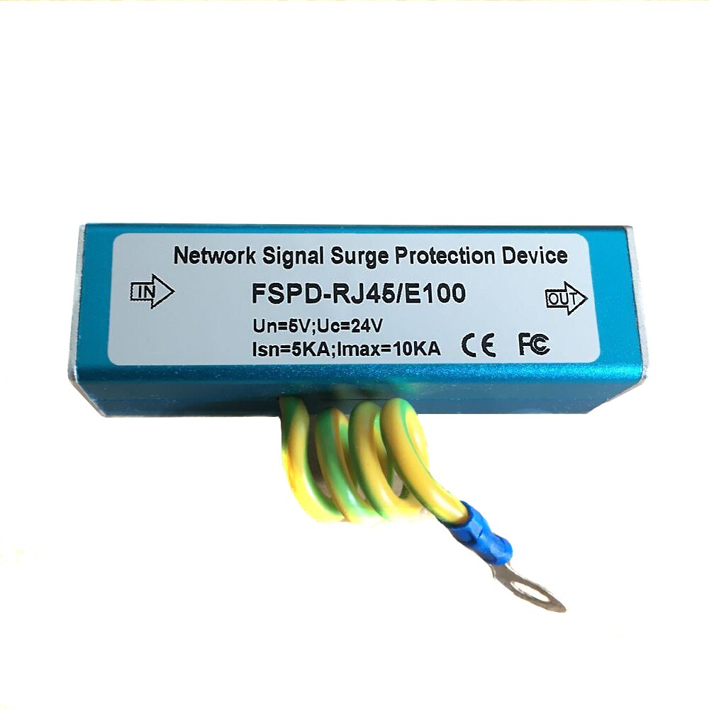 Yiispo verkko  rj45 ylijännitesuoja ukkonen, ylijännitesuoja, ukkossuoja 100 mt:n ethernet/ip-kameralle