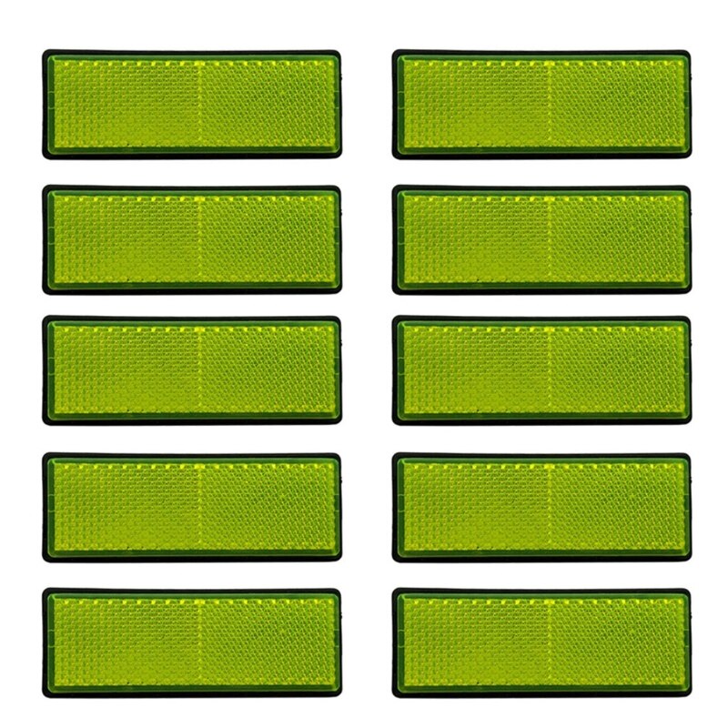 10 Pack Self Adhesive Stick-on/Screw Reflectors Safety for Caravan/Trailer/Boat B0KA