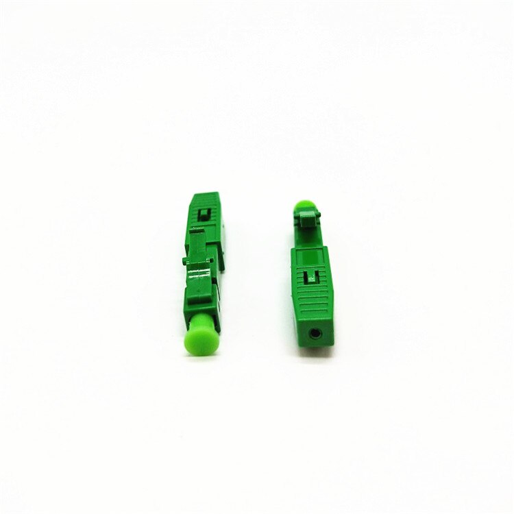 10pcs FTTH LC APC Single mode fiber optic 2.0mm*3.0mm fast assembly LC APC connector adapter
