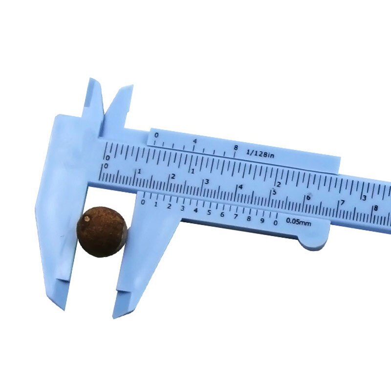 1pcs 0-150mm double rule scale plastic Vernier caliper gauge Sliding Ruler Jewelry Measuring Tool