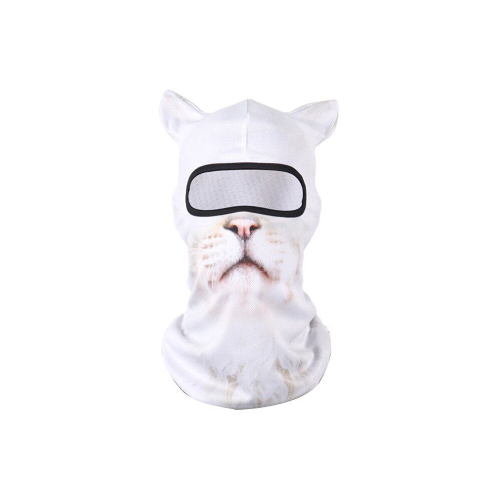 3D Animal Cat Dog Cute Animal Balaclava Windproof Skullies Beanie Cap Cool Hat Warmer Full Face Mask Neck Gaiter for Women Men: 07