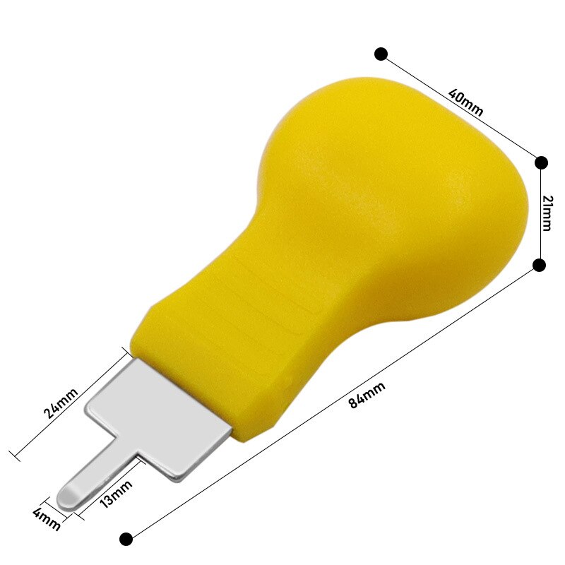 Horloge batterij verwijderen horloge achterkant opener reparatiegereedschap van roestvrij staal: Geel 4