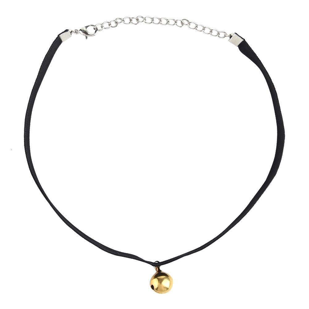 Vrouwen Sexy Gold Bel Hanger Chokers Ketting Kraag Sieraden Choker Ketting Harajuku Gothic Vintage Christmas: Default Title