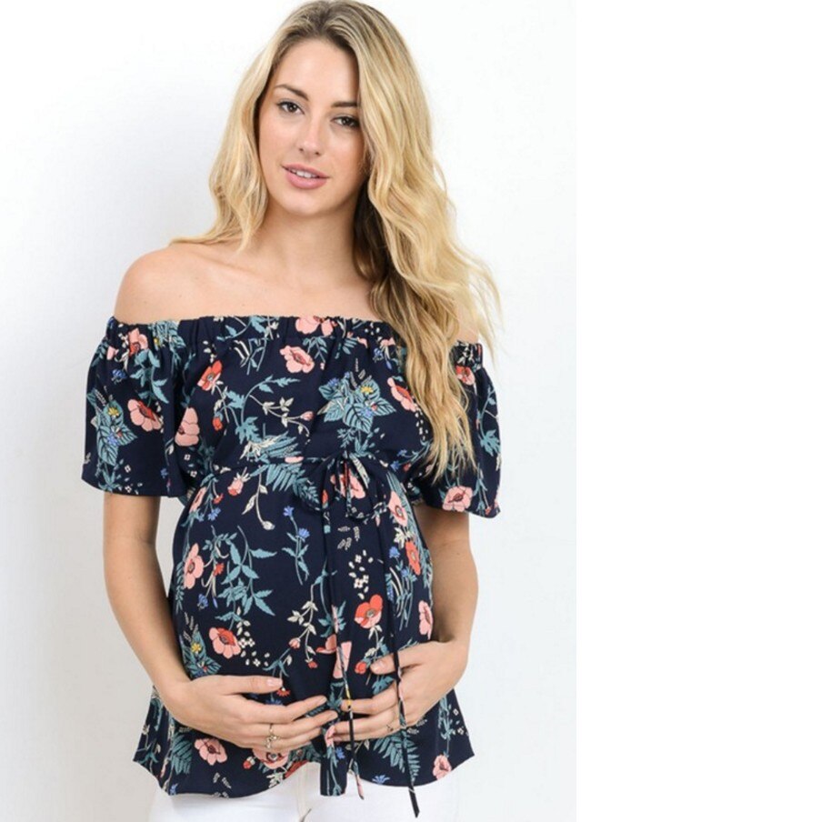 Women's Short Sleeve Tops Breastfeeding Off Should... – Vicedeal