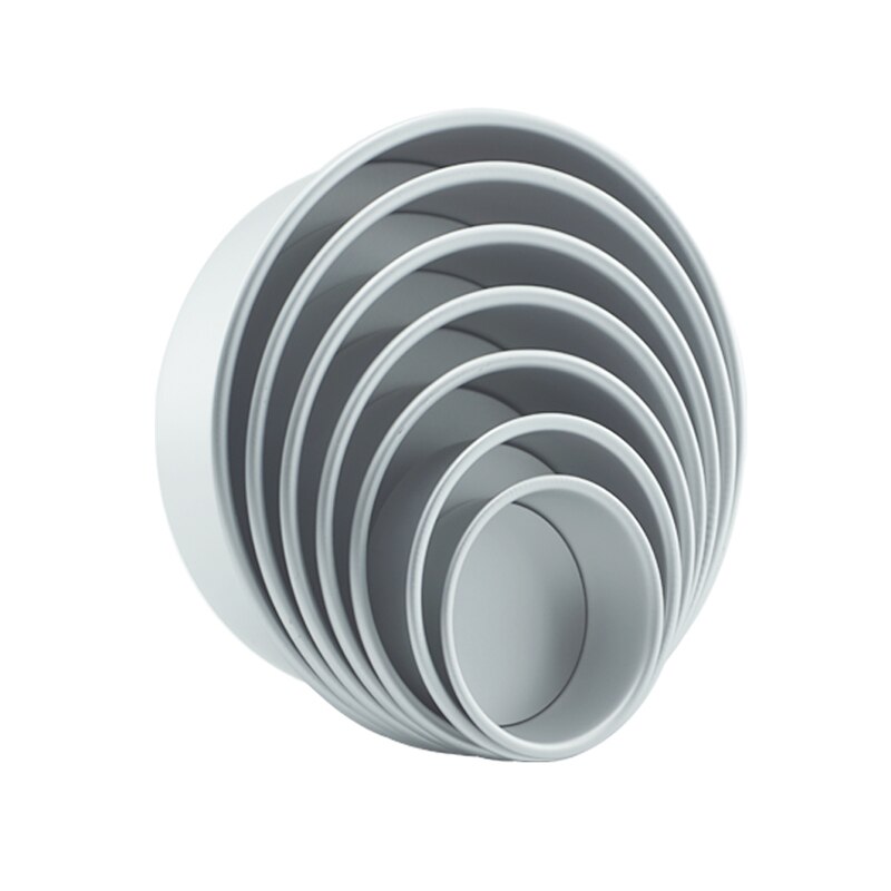 2/4/5/6/7/8/9/10 Inch Round Cake Pan Set with Removable Bottom Aluminum Alloy Chiffon Cake Mould Set Round Cakes Kitchen Tools