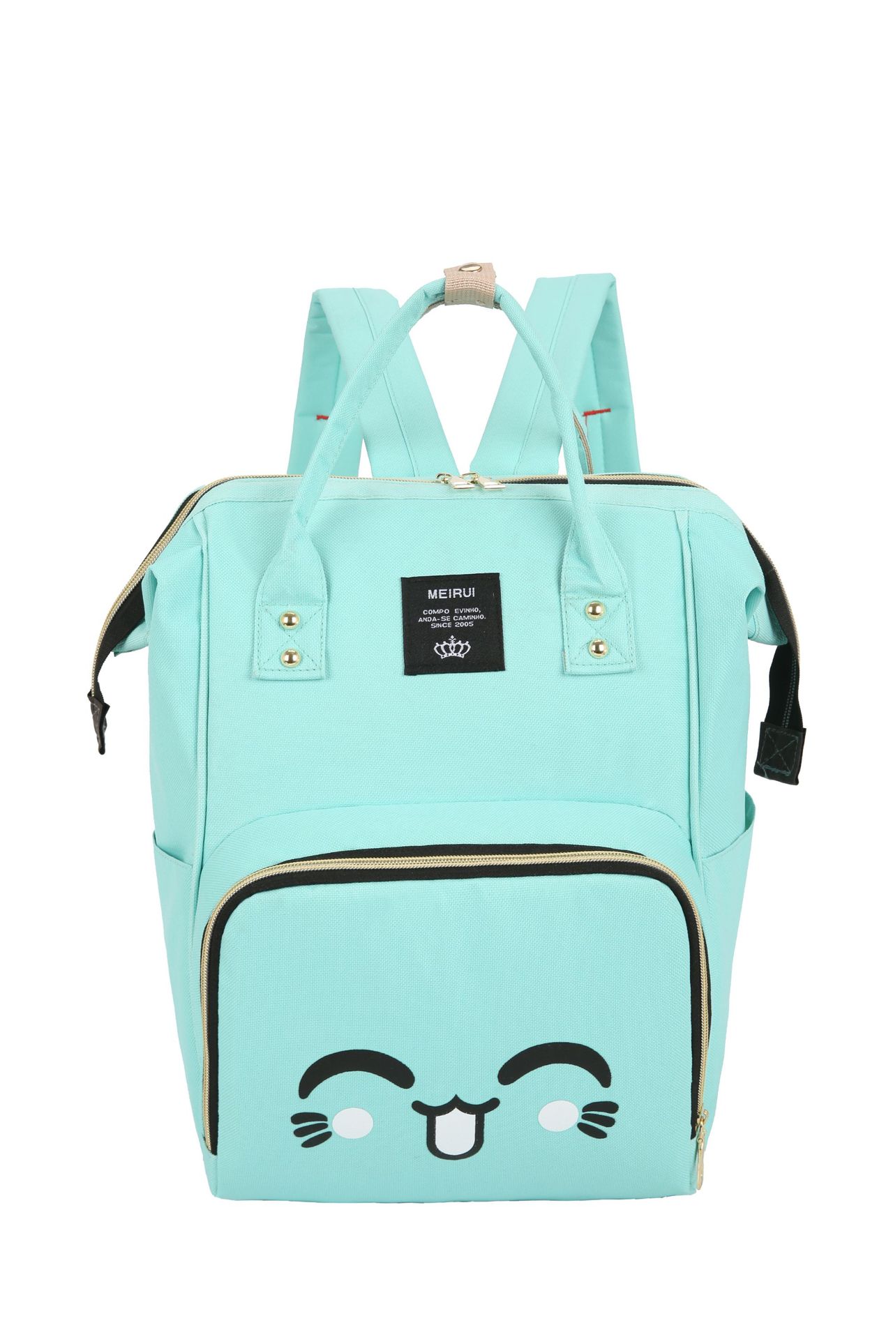 Diaper Bag Large Capacity Multi-functional Shoulder MOTHER'S Bag Waterproof Maternal Feeding Bottle Diaper Backpack: Green