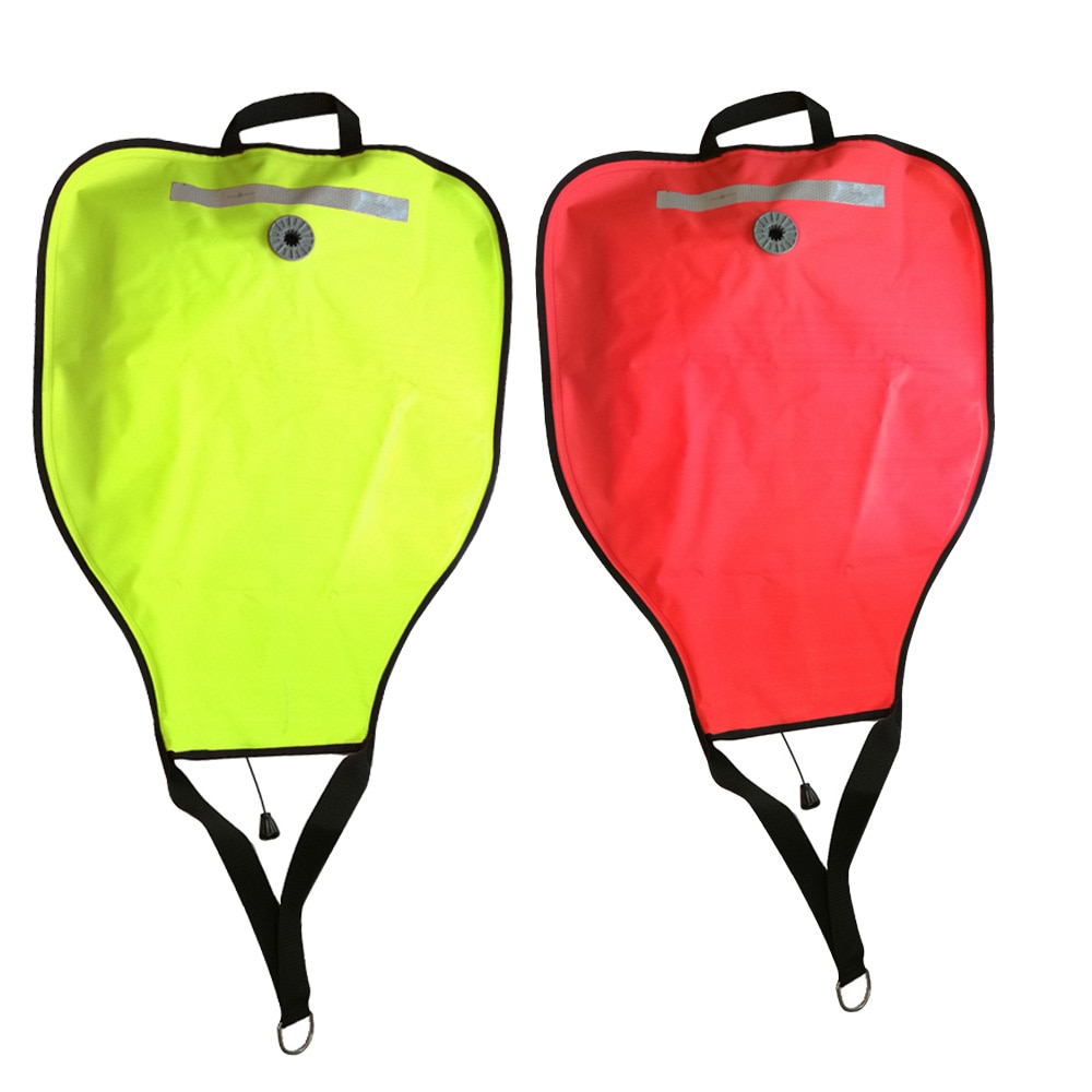Sac De Levage En Nylon Plongée Sous-Marine - Bouée Flottante Haute Visibilité 22,7 Kg Fond Ouvert Rouge