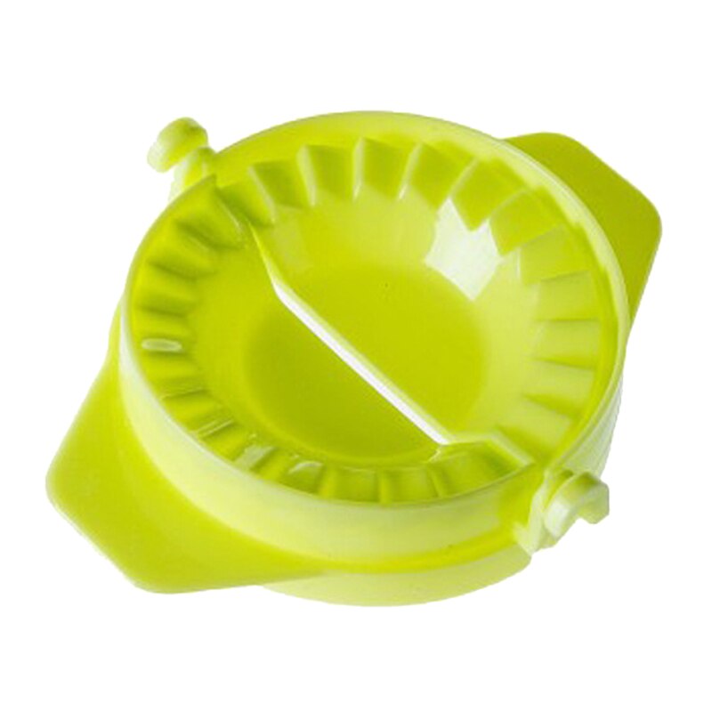 Gør-det-selv dumplings værktøj hvede halm jiaozi pierogi form dumpling form clips bageforme wienerbrød køkkentilbehør: Grøn