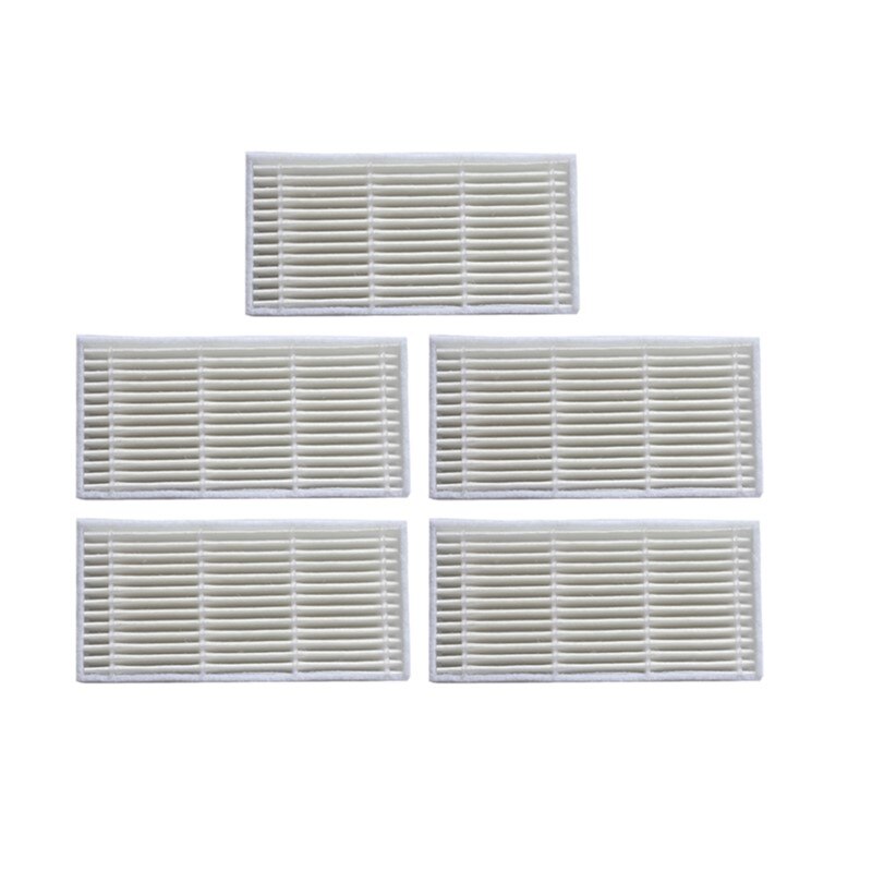 Robot støvsuger støvboks hepa filter forfilter nett for midea vcr 03 robotstøvsuger reservedeler tilbehør filter: 5 stk hepa filter