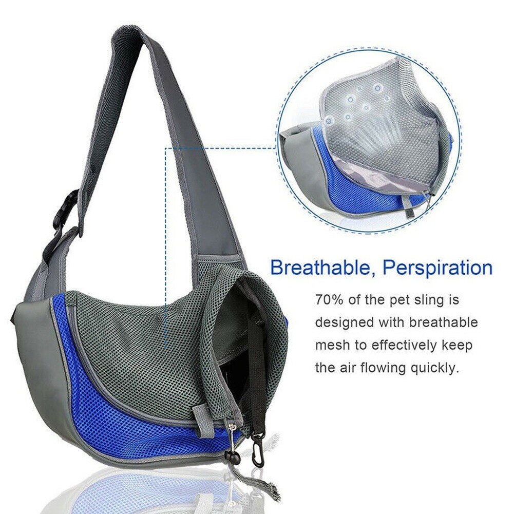Hond huisdier puppy draagtas rugzak reistas schoudertas mesh sling draagzak comfort reistas schoudertas sling rugzak