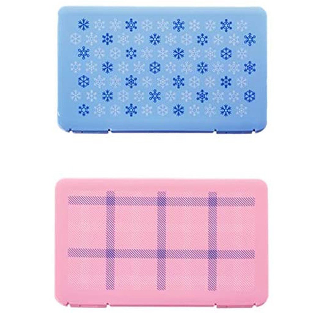 2Pcs Foldable Disposable Dust Mask Storage Box Recycling Dustproof Face Mask Storage Clip Container Case Masks Storage Bag