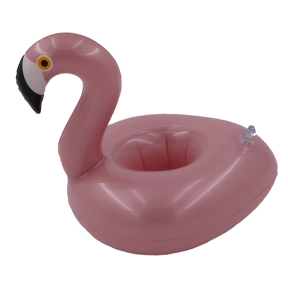 Portavasos inflable con forma de flamenco y unicornio para natación, soporte para bebidas, Flotador para piscina, juguete de baño, decoración para , posavasos para Bar