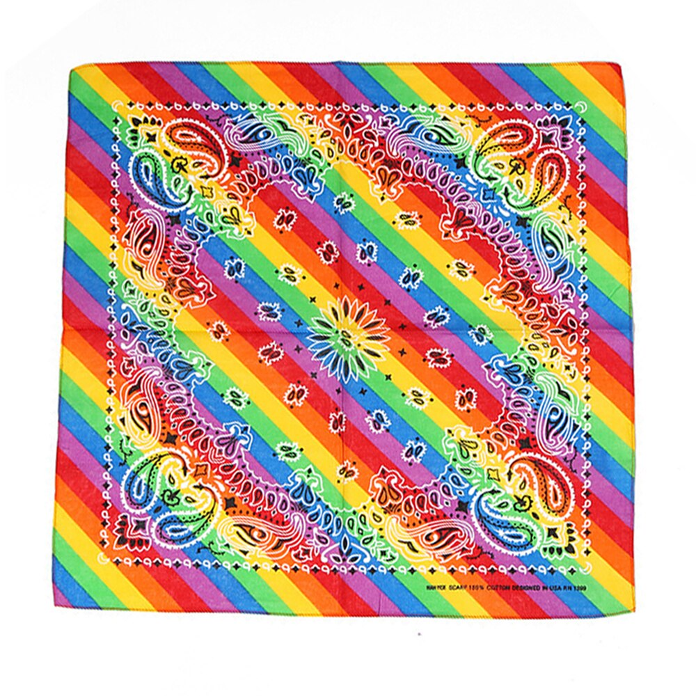 Neue Hip Hop 100% Baumwolle Bandana Square Schal 55cm * 55cm Schwarz Rot Paisley Stirnband Gedruckt Für frauen Männer Jungen Mädchen