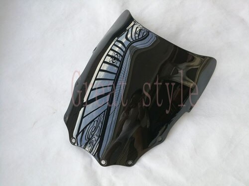 pour Kawasaki Ninja 500R EX500 GPZ500 1987 ABS vélo moto/moto pare-brise/pare-brise noir: Black