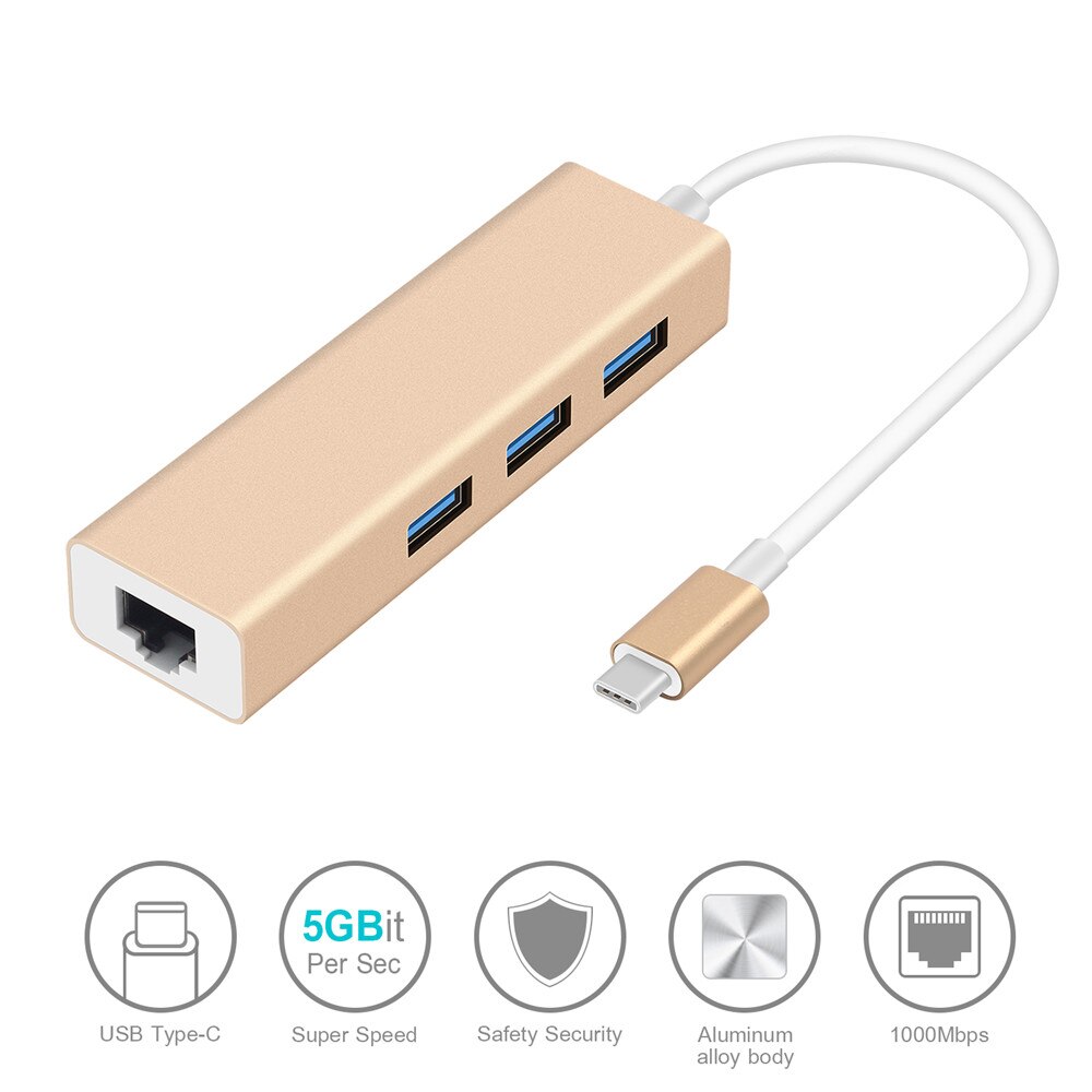 Basix USB C Ethernet USB-C zu RJ45 Lan Adapter für MacBook Pro Samsung Galaxy S9/S8/Hinweis 9 typ C Netzwerk Karte USB-C Ethernet