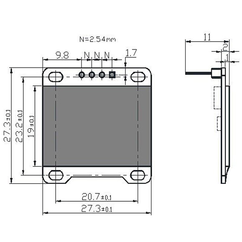 Display OLED 128x64 - 5 Pezzi Moduli I2C IIC SPI Per Progetti Elettronici - Foto 4