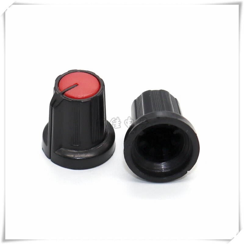 10 Stuk 15Mm * 16.5Mm Twee-Kleur Plastic Knop Cap Bloem As Potentiometer Codeerschakelaar Knop