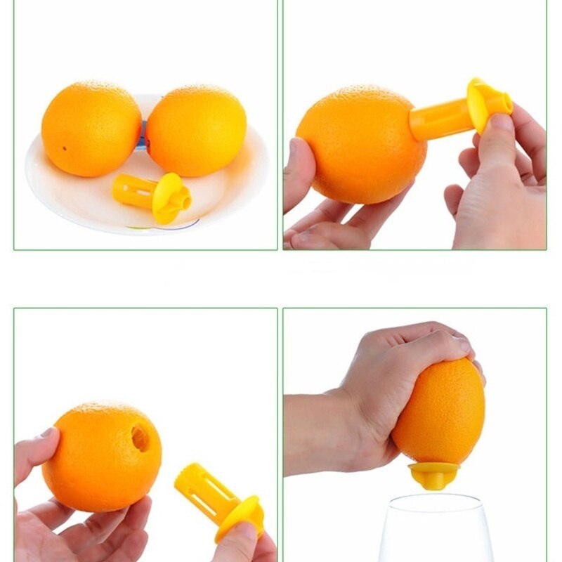 2 stuks mini handmatige citruspers, sinaasappelpers, plastic pers, citroenpers, sap en fruitgereedschap