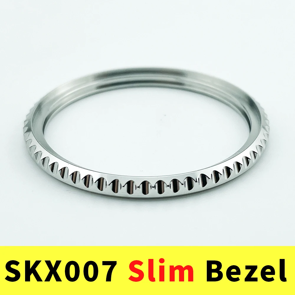 Slim SKX unidirectionele bezel-upgrade: dun 316L roestvrij staal Verbeter uw SKX007-horloge met 120 klikken