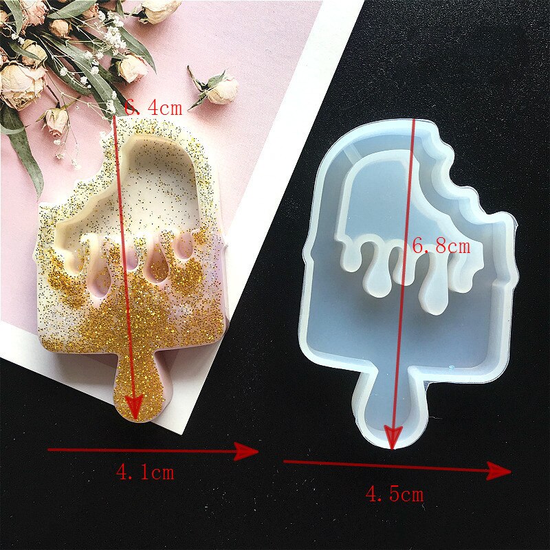 Diy Liefde Ster Drijfzand Kristal Epoxyhars Mal Uv Maan Kat Quicksand Sleutelhanger Siliconen Mal