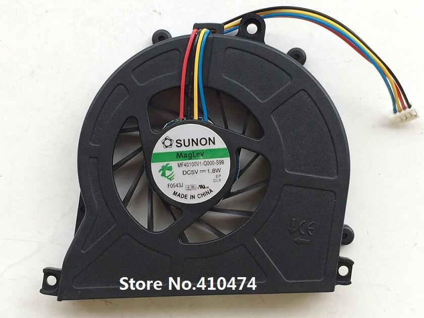 DBTLAP Ventole per CPU da Computer per Acer R3600 R3700 D410 D425 D510 D525 AS3610 MS2177 SUNON MF40100V1-Q000-S99 DC 5V 1.8W 4pin