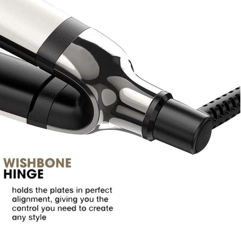 Hair Straighteners Hair Styler Flat Iron Hair Dryer Styler Styling Tool White 1 Inch Eu Plug