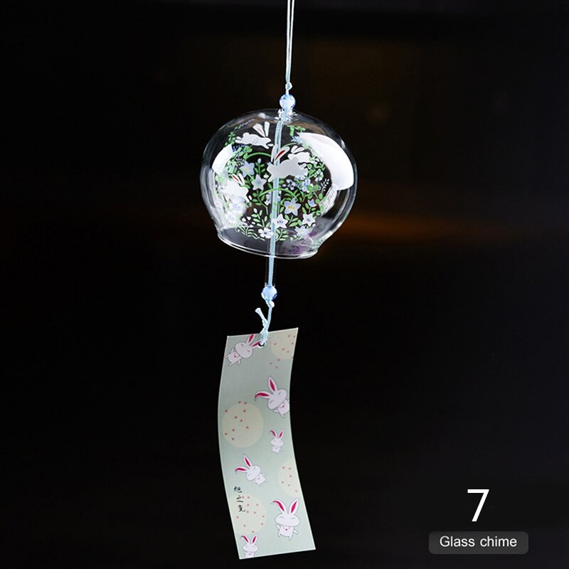 1pc vindklocka japan vindspel handgjorda glas furin spa kök kontorsinredning japansk rumsinredning för heminredningsfest: 7