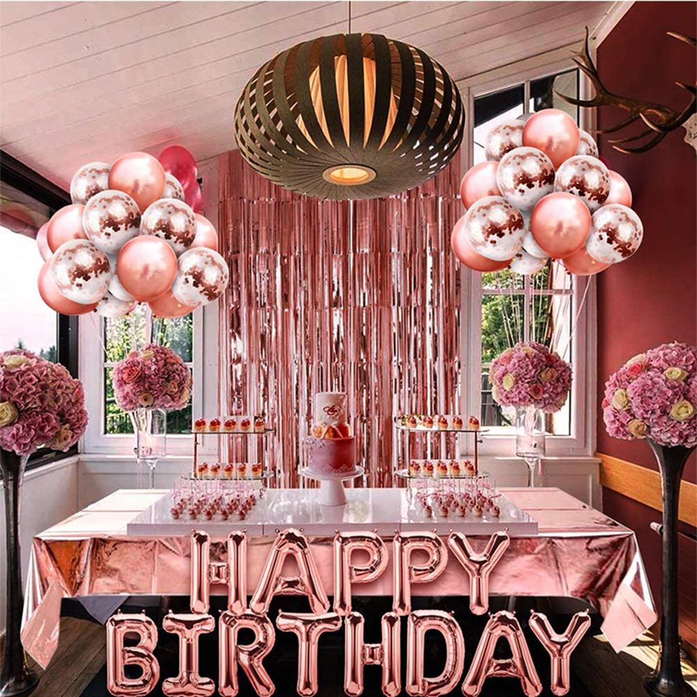 60pcs/set Balloon Kit Party Decorations Birthday Party Supplies With Happy Birthday Banners for Girl