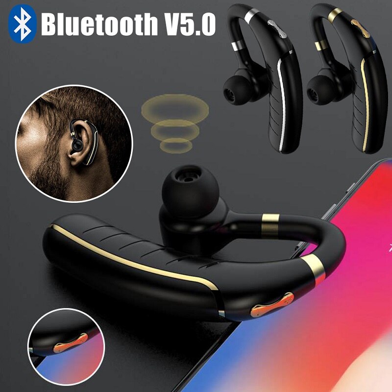 Gdlyl Bluetooth 5.0 Sport Headset Mini Draadloze Koptelefoon Handsfree Oorhaakje Oordopjes Muziek Oortjes Voor Ios Android Telefoon