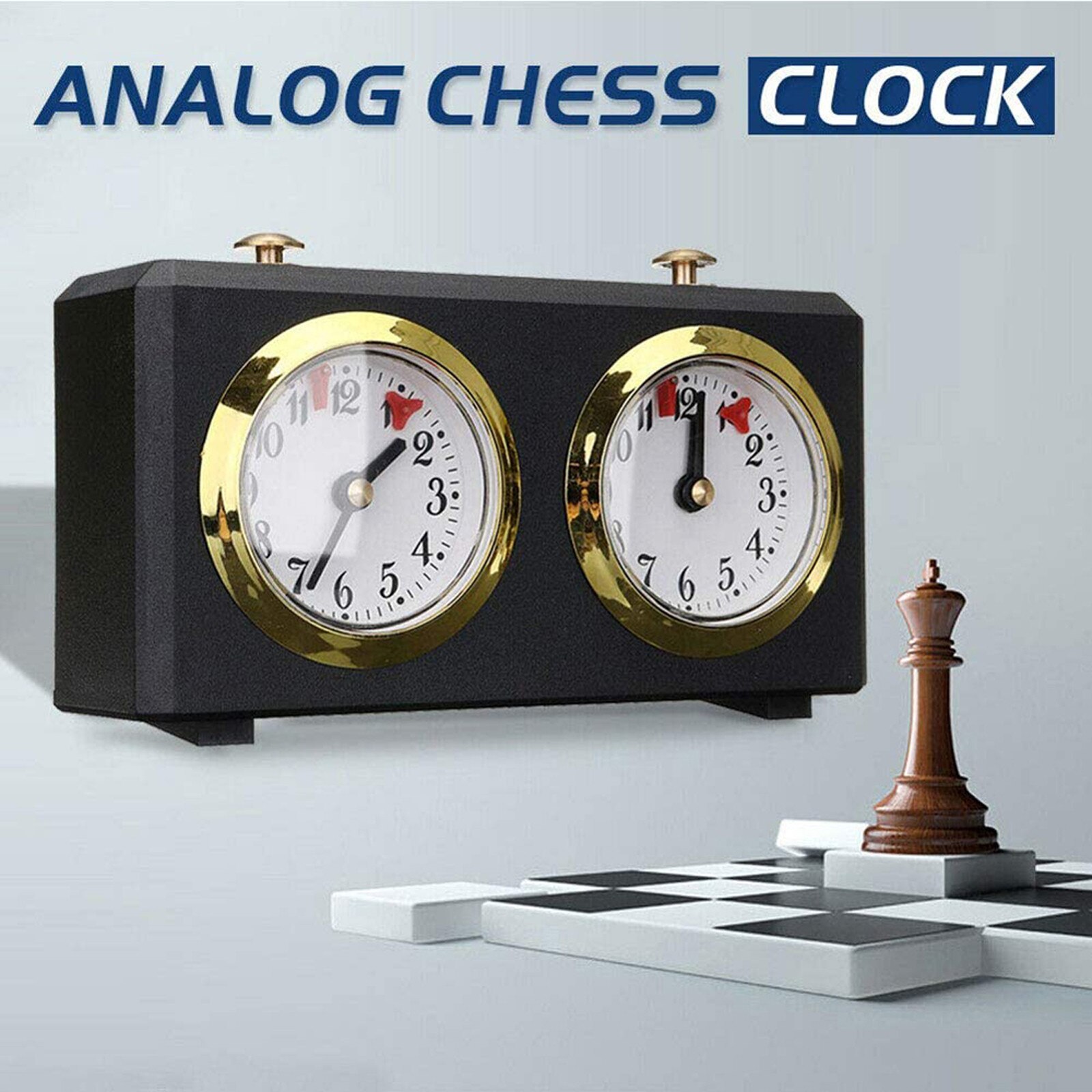 Analog Chess Clock - Mechanical Chess Clocks Garde - Chess Clock Count Up Down Kitchen Timer Square Cooking Countdown