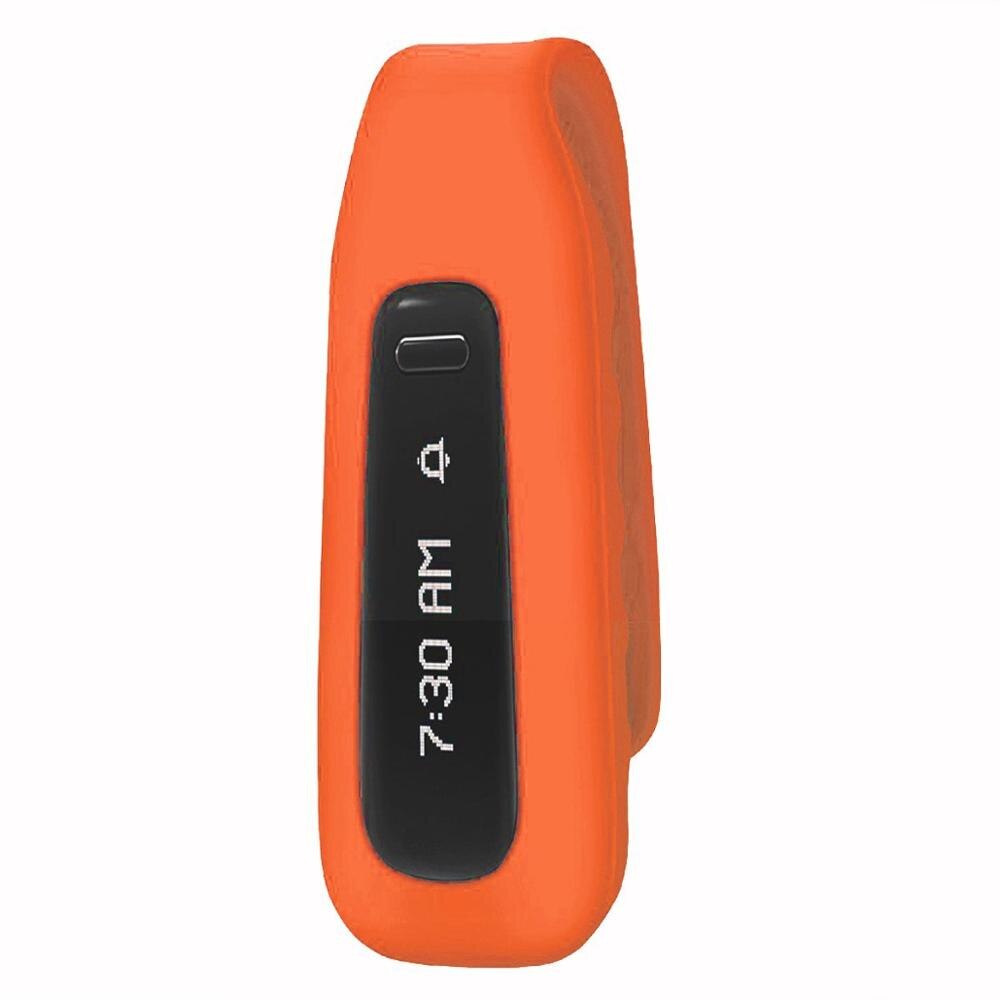 Fitbit One Fitness Tracker Replacement Accessory Silicone Metal Clip Belt Holder Case Cover: Orange