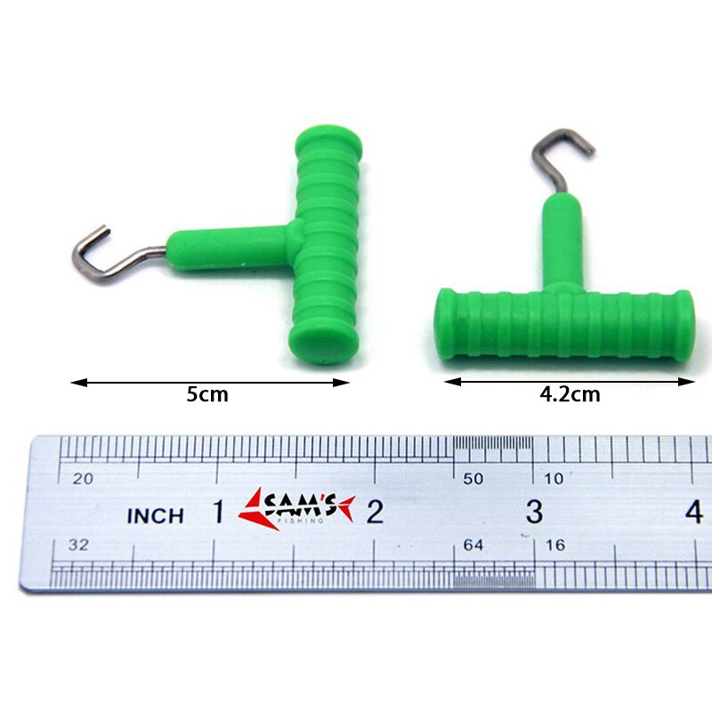 3 Stks/partij Vislijn Knoop Puller Rvs Vissen Hair Rig Vishaak Maken Knopen Gereedschap Karper Pesca Vissen Accessoires