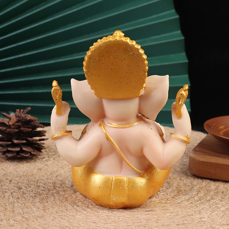 Guldherre ganesha buddha statue elefant gud skulpturer ganesh figurer