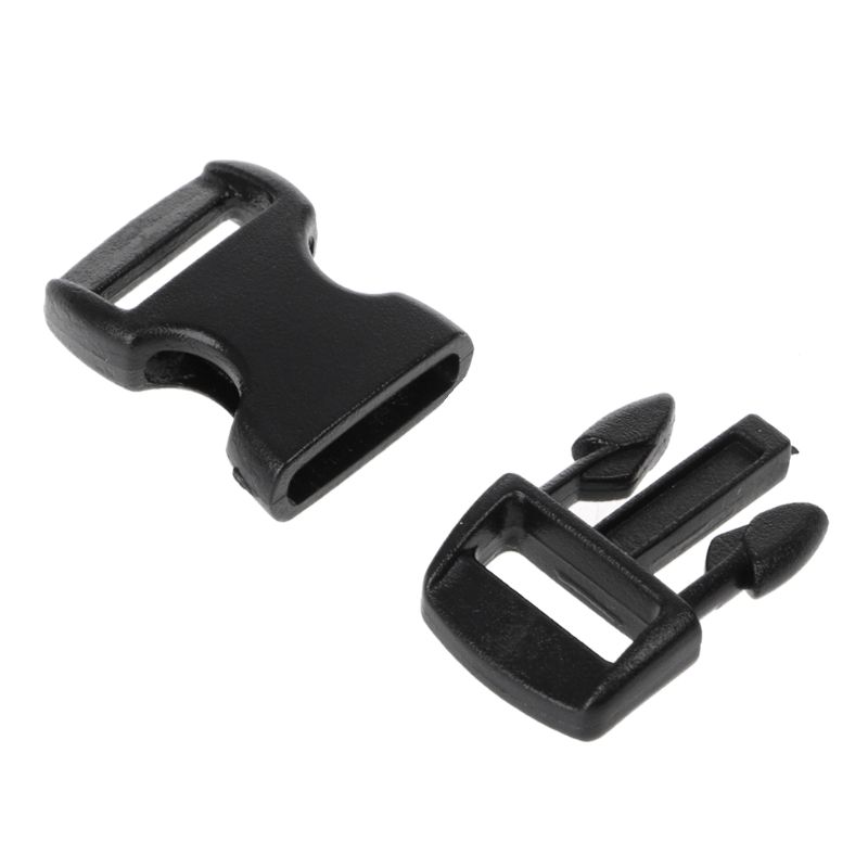 10 teile/los Schnallen Für Umbrella Paracord Armbänder Black Side Release Schnallen