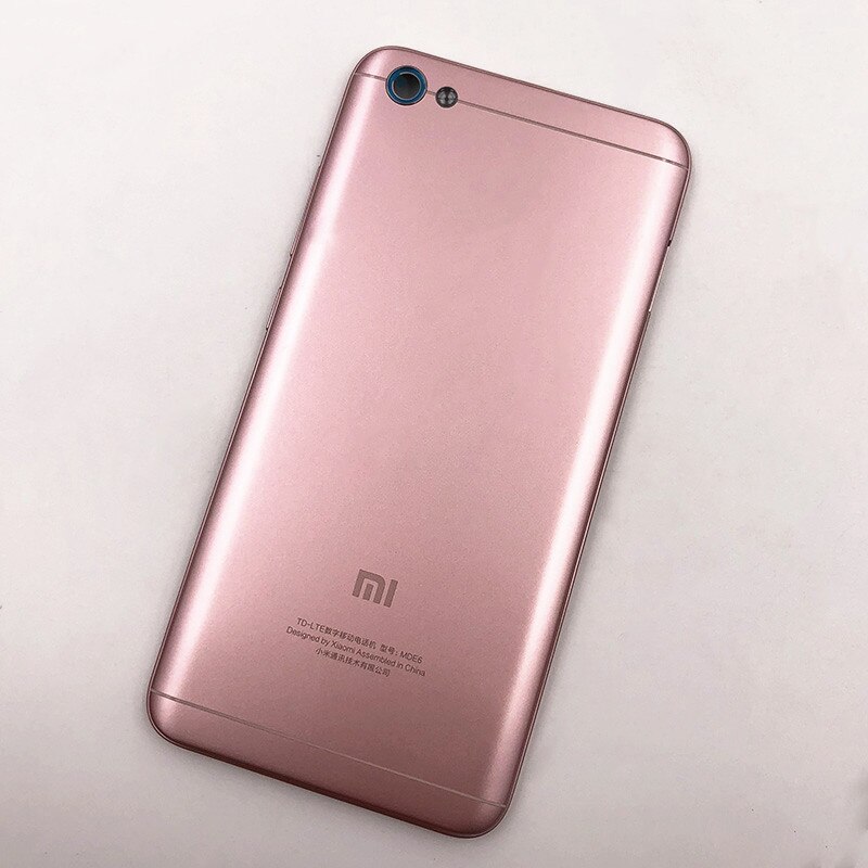 Original Xiaomi Redmi Hinweis 5A Plastik Batterie Gehäuse Startseite Rückseite Tür zurück Fall Ersatz Pro Redmi Hinweis 5a mit Seite Tasten: Rosa