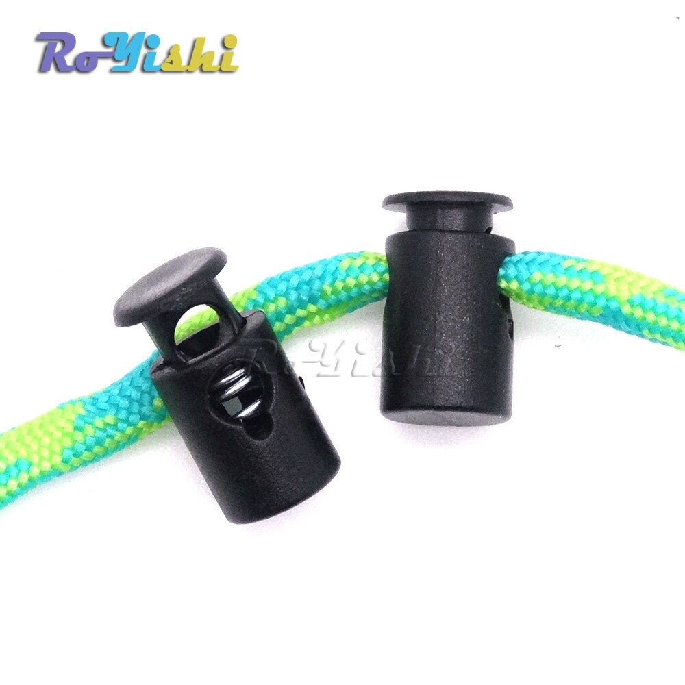 1000pcs/pack Mini Cord Lock Stopper Widely Used For Garment Accessories/Bags/Shoe Lace Black