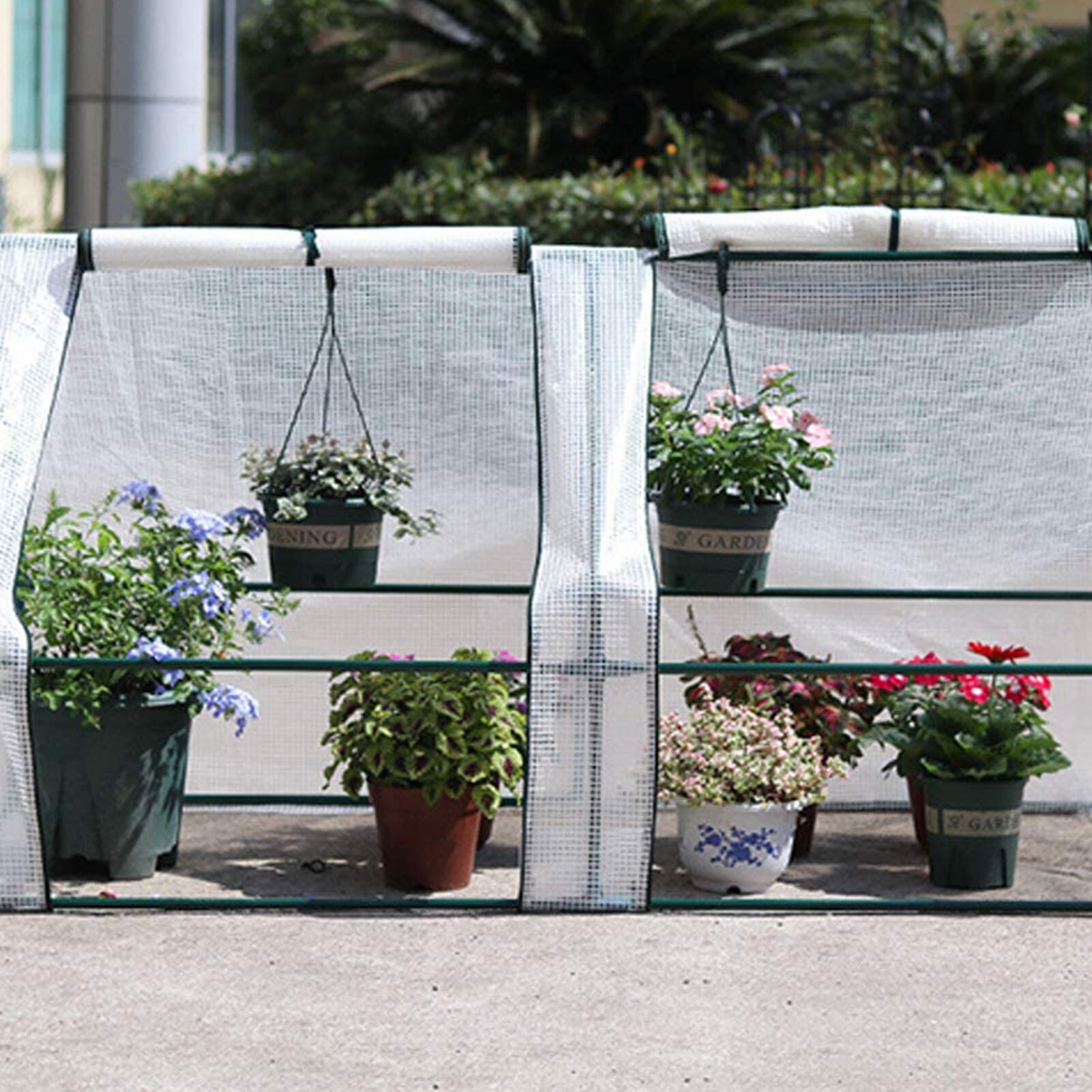 180x90x90 cm mini estufa capa com persianas de rolo porta planta crescimento tenda walk-in estufas para ao ar livre sem suporte