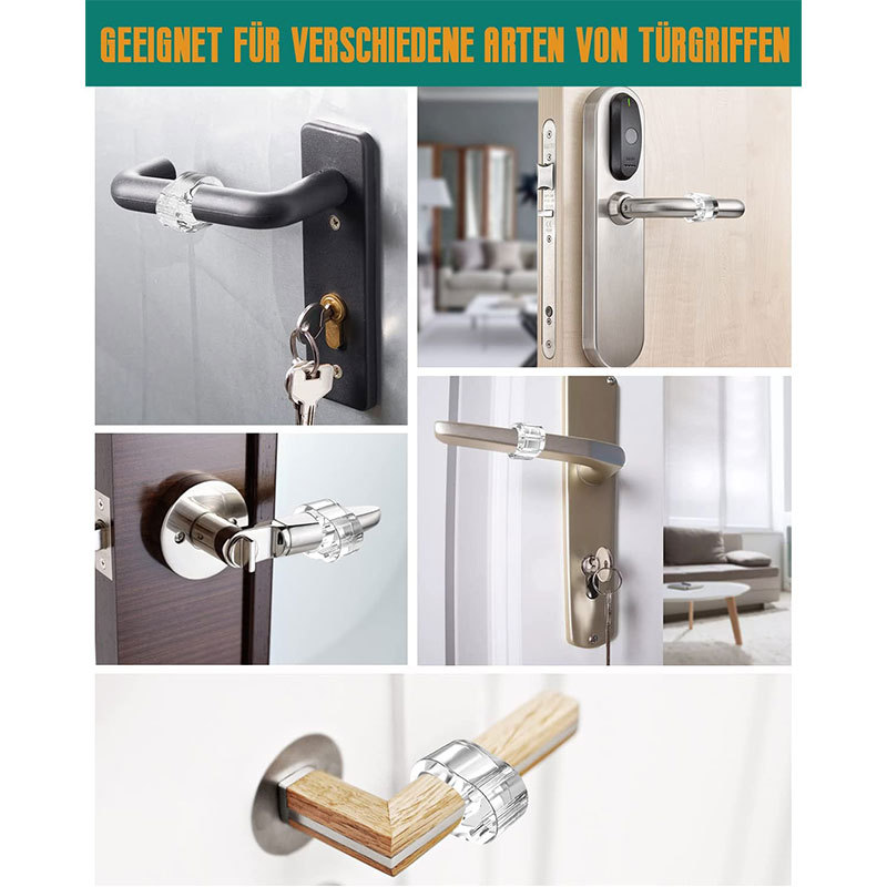 Pvc-Handgrepen Deurstoppers Deur Muurbeschermer Deurbeschermer Buffer Anti-Collision Wandkast Bescherming Pad Deuren Ring Stoppers