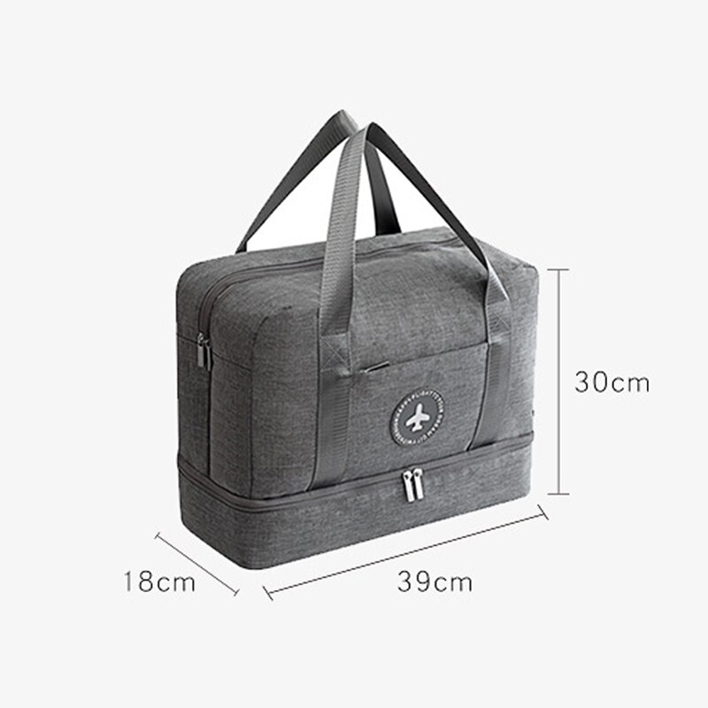 Hylhexyr Waterproof Shoes Bag Oxford Wash Bags Zipper Travel Duffle Clothing Pouch Dry Wet Separation Handbag For Dropshopping