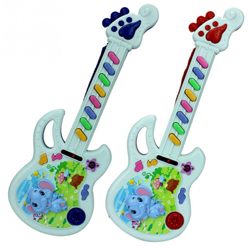 Baby Akoestische Olifant Gitaar Muziekinstrument Speelgoed Learning Developmental Elektron Speelgoed Baby Vroege Educatief Kerstcadeaus