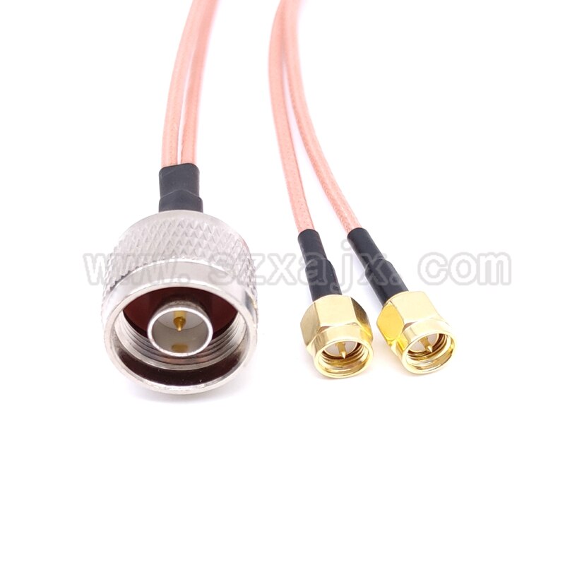 N male to CRC9/TS9 Connector 3G 4G LTE Antenna connector Splitter Combiner RF Coaxial Pigtail Cable for HUAWEI ZTE router modem: N-Double SMA