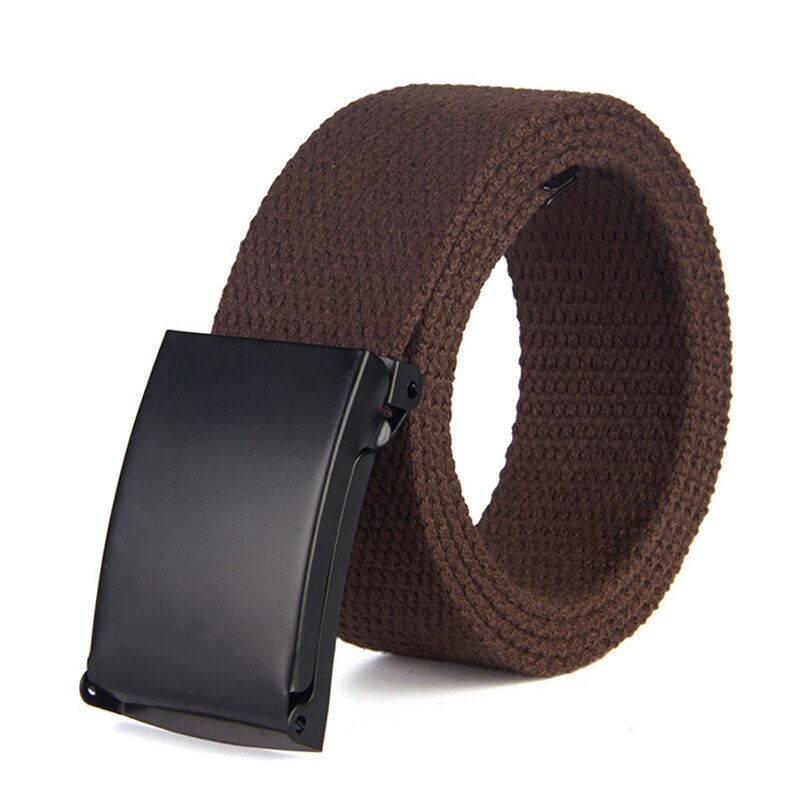 Ceinture en toile tissée à Double boucle | décontracté , ceinture tressée pour hommes, ceinture de taille,: B-brown