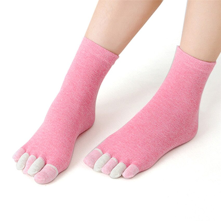 calcetines de algodón con especial de cinco dedos antideslizantes de algodón con agarre completo y talón A1: 4